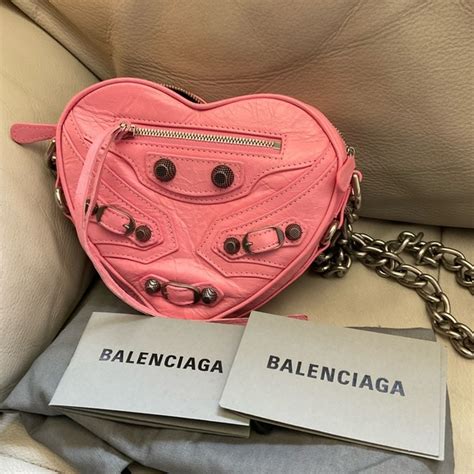 balenciaga heart purse